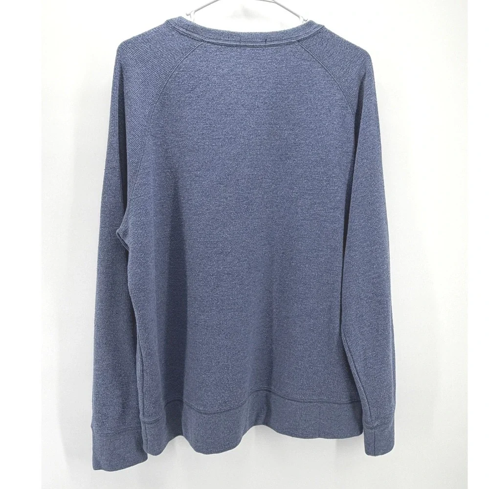 Banana Republic Sweatshirt Blue Crewneck Logo Pullover Outdoor Casual Men L EUC